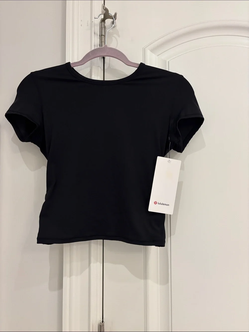 lululemon athletica Black Short Sleeve Crewneck Tee